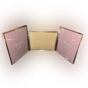 Monogram foldable golden photo frames